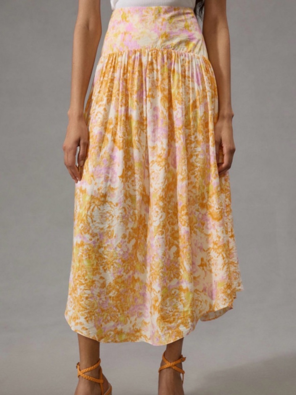 Maeve Printed Flounce Skirt - Picture 2 of 7